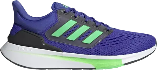 Кроссовки Adidas EQ21 Run 'Sonic Ink Screaming Green', синий