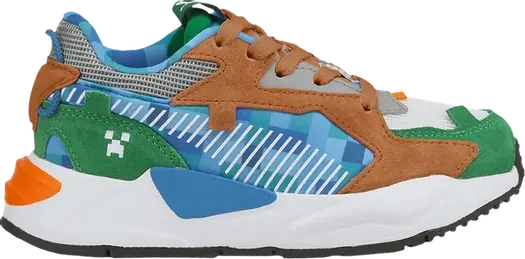 Кроссовки Puma Minecraft x RS-Z Little Kid Grass Block, разноцветный