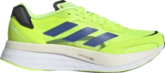 Кроссовки Adidas Adizero Boston 10 'Signal Green Sonic Ink', зеленый
