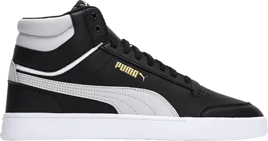 Кроссовки Puma Shuffle Mid WTR Black White Team Gold, черный