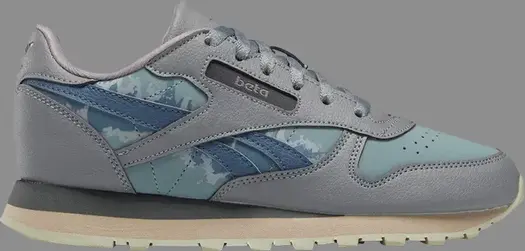 Кроссовки jurassic world x classic leather big kid 'blue and beta' Reebok, серый
