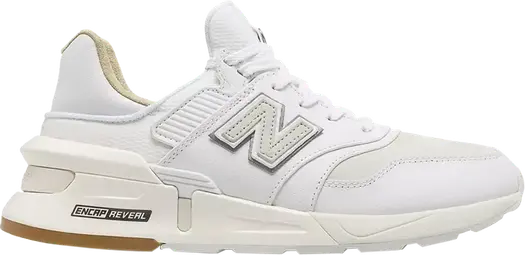 Кроссовки New Balance 997S 'White Saffiano Leather', белый