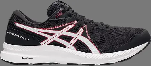 Кроссовки gel contend 7 'black electric red' Asics, черный