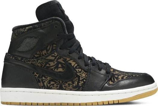 Кроссовки Air Jordan 1 Retro Hi Premier Laser, черный
