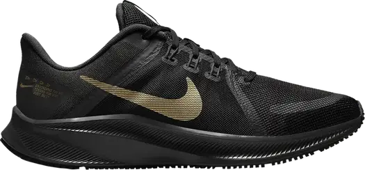 Кроссовки Nike Quest 4 'Black Metallic Gold', черный