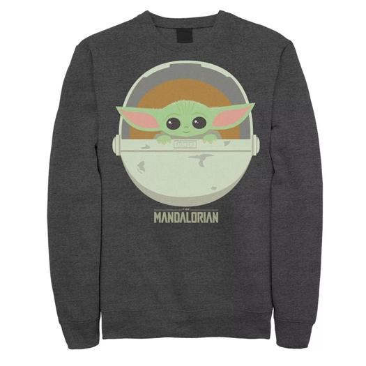 Мужской свитшот с портретом «Звездные войны» The Mandalorian The Child Bassinet Licensed Character