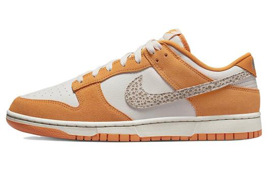 Кроссовки Nike Dunk Low, белый/оранжевый