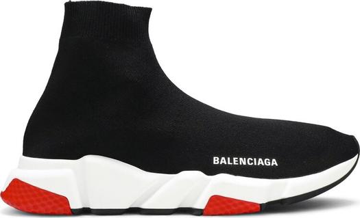 Кроссовки Balenciaga Speed Sneaker Black Red, черные