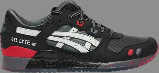Кроссовки foot locker x anderson bluu x gel lyte 3 'g.i. joe snake eyes' Asics, черный