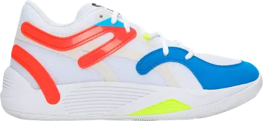 Кроссовки Puma TRC Blaze Court White Cherry Tomato, белый