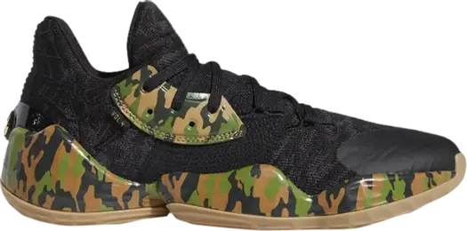 Кроссовки Adidas Harden Vol. 4 'Tech Olive', черный