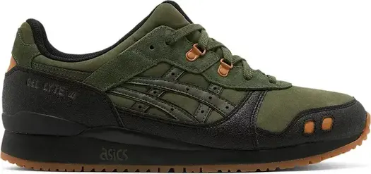 Кроссовки gel lyte 3 'olive black' Asics, зеленый