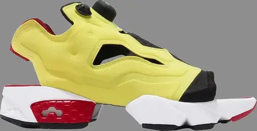 Лимитированные сандали wmns instapump fury sandal 'steel' Reebok, желтый