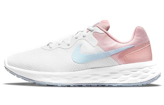 Кроссовки Nike Revolution, белый/розовый/светло-голубой