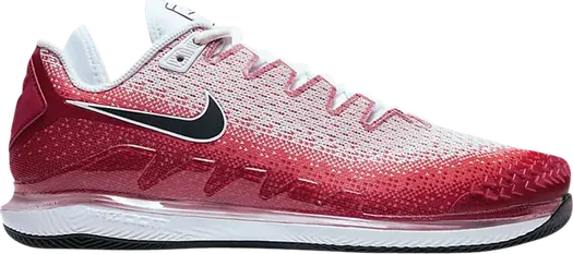 Кроссовки Nike Court Air Zoom Vapor X Knit HC 'Crimson Gym Red', красный