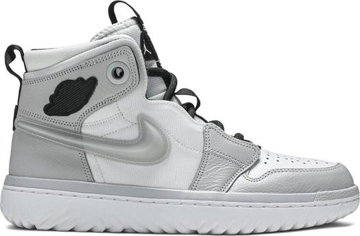 Кроссовки Air Jordan 1 React High Grey Fog, белый