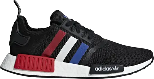 Кроссовки Adidas NMD_R1, черный/белый/красный/синий