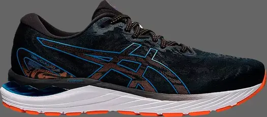 Кроссовки gel cumulus 23 4e wide 'black reborn blue' Asics, черный