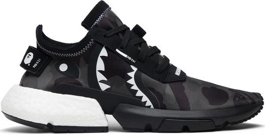 Кроссовки Adidas Neighborhood x A Bathing Ape x P.O.D. S3.1 'Camo', черный