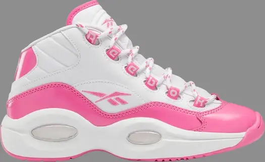 Кроссовки question mid big kid 'atomic pink' Reebok, розовый