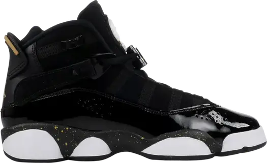 Кроссовки Jordan 6 Rings GS Black Metallic Gold, черный