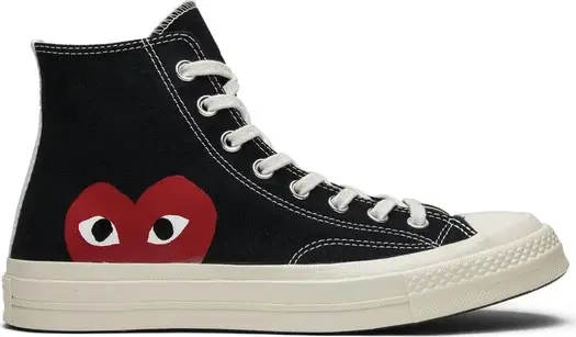 Черные высокие кеды Converse Chuck Taylor All Star Hi Play Comme des Garcons