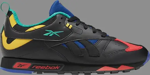 Кроссовки classic leather rc 1 'color pop' Reebok, черный