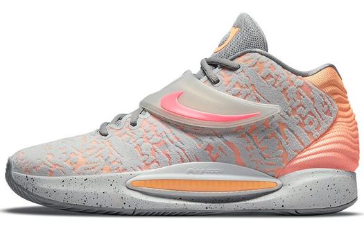 Кроссовки Nike KD 14, оранжевый/светло-серый