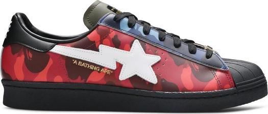 Кроссовки Adidas BAPE x Superstar 'Mixed Camo', многоцветный