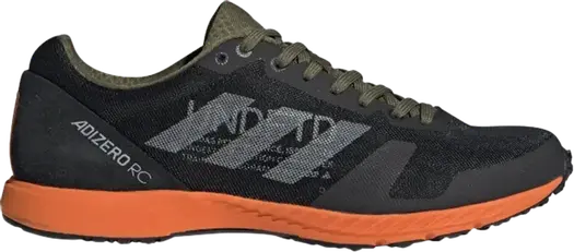 Кроссовки Adidas Undefeated x Adizero RC 'Black Orange', черный