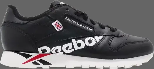 Кроссовки Reebok Wmns Classic Leather, черный/белый