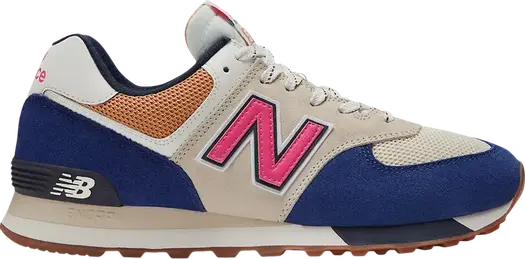 Кроссовки New Balance 574, кремовый/синий