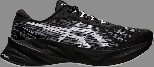 Кроссовки novablast 3 'black white' Asics, черный