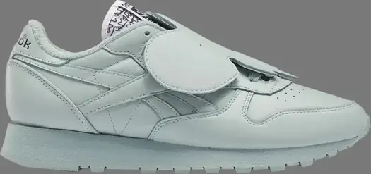 Кроссовки eames office x classic leather 'eames elephant - seaside grey' Reebok, серый