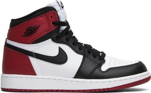 Кроссовки Air Jordan 1 Retro BG Black Toe 2016, белый