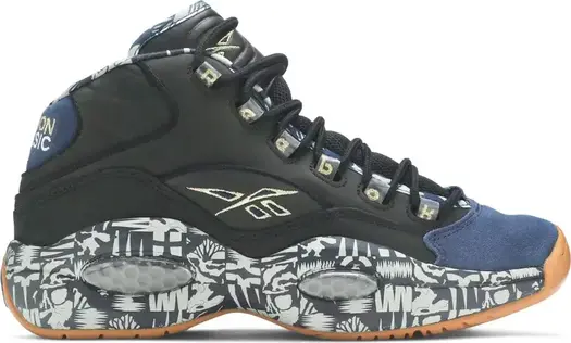 Кроссовки question mid 'iverson roundball classic' Reebok, черный