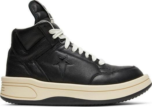 Кроссовки Converse Rick Owens x TURBOWPN Mid Black Cloud Cream, черный