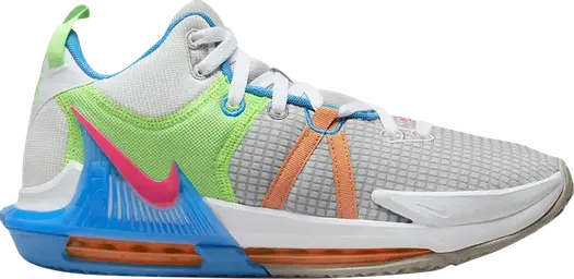 Кроссовки Nike LeBron Witness 7 'Grey Fog Multi-Color', серый