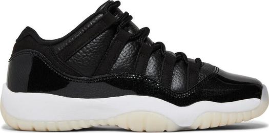 Кроссовки Air Jordan 11 Retro Low GS 72-10, черный
