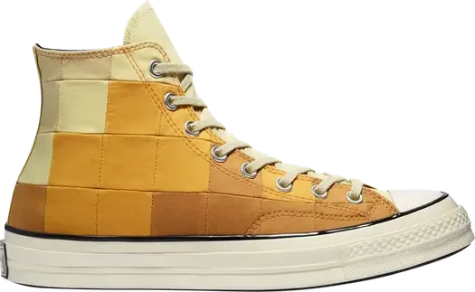 Кроссовки Converse Chuck 70 High Plant Color Patchwork - Gravel Egret, оранжевый