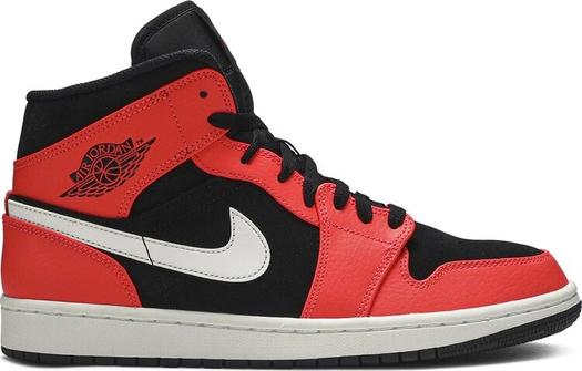 Кроссовки Air Jordan 1 Retro Mid Infrared 23, красный