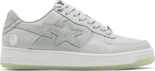 Кроссовки Bapesta Text Code Camo - Grey, серый