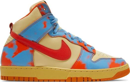 Кроссовки Nike Dunk High 1985 'Orange Acid Wash', оранжевый