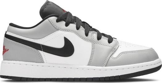 Кроссовки Air Jordan 1 Low GS Light, бело-серый