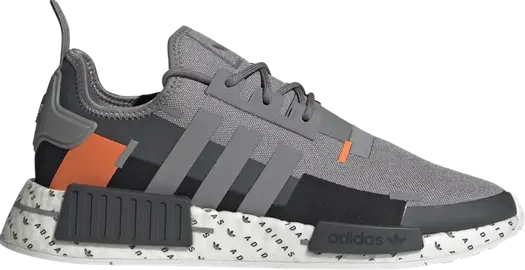 Кроссовки Adidas NMD_R1 'Grey Solar Orange', серый