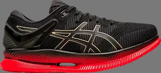 Кроссовки wmns metaride 'black classic red' Asics, черный