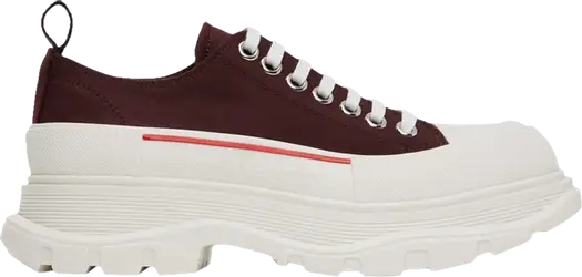 Кроссовки Alexander McQueen Tread Slick Lace Up Choco, красный