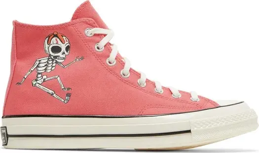 Кроссовки Converse Chuck 70 High Dia de los Muertos - Pink, розовый