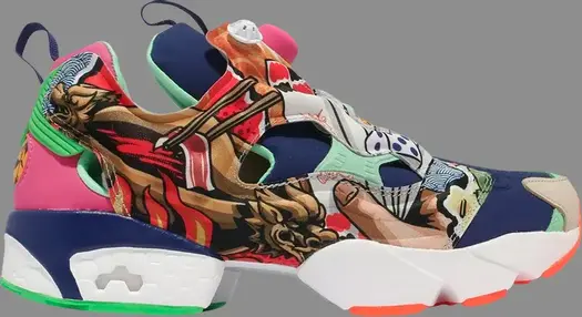 Кроссовки deal x nsd instapump fury og 'shu du' Reebok, многоцветный