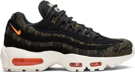 Кроссовки Nike Carhartt WIP x Air Max 95 'Camo', зеленый